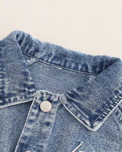 Conjunto bebé 3 piezas vaquero: chaqueta denim, camiseta de algodón y pantalón elástico para niño y  en España