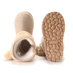 Bota cálida forrada de piel para el invierno en España