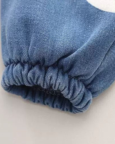 Conjunto bebé niño invierno: camiseta manga larga algodón con capucha y pantalón vaquero en España