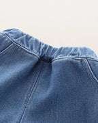 Conjunto bebé niño invierno: camiseta manga larga algodón con capucha y pantalón vaquero en España