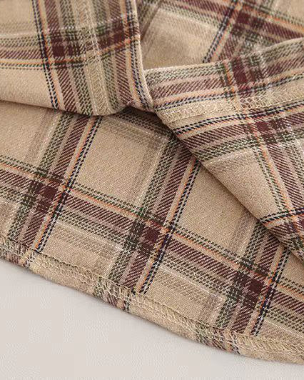 Conjunto bebé niño 3 piezas otoño invierno: camisa cuadros, cárdigan tejido y pantalón ,Ideal para clima otoñal en España