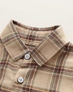 Conjunto bebé niño 3 piezas ropa infantil: camisa cuadros, chaleco lana y pantalón vaquero en España