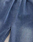 Conjunto niño 2 piezas sudadera con cuello vaquero y pantalón denim en España