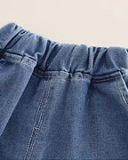 Conjunto niño 2 piezas sudadera con cuello vaquero y pantalón denim en España