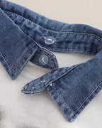 Conjunto niño 2 piezas sudadera con cuello vaquero y pantalón denim en España