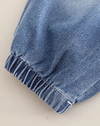Conjunto niño 2 piezas sudadera con cuello vaquero y pantalón denim en España