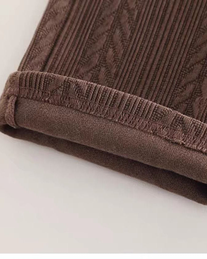 Conjunto niña invierno 3 piezas chaqueta tejida y pantalón de terciopelo con bolso,Ideal para clima otoñal en España