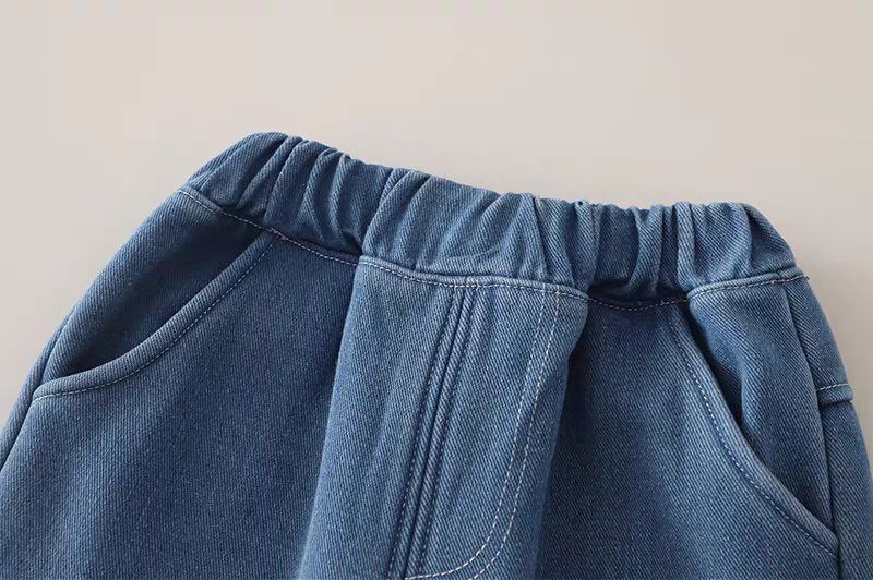 Conjunto bebé 3 piezas ropa bebé algodón con chaqueta de punto y pantalón vaquero con jirafa 3D en España