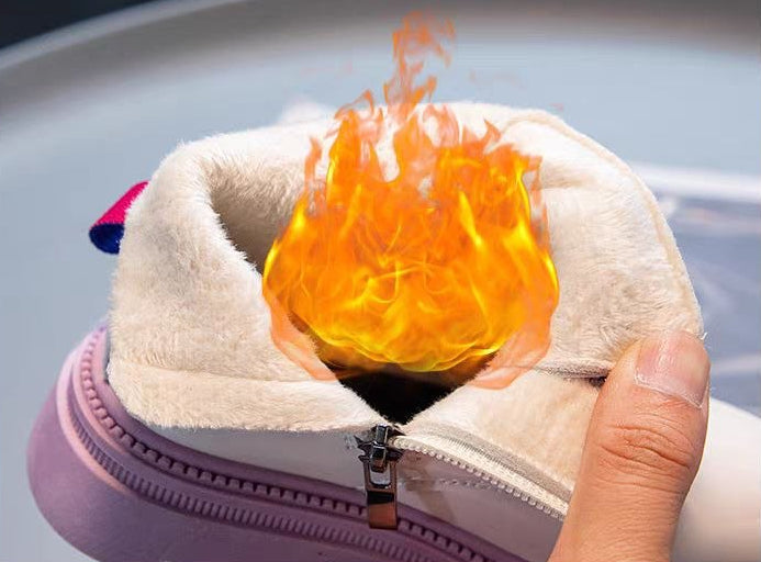Bota de invierno para niña con diseño moderno y brillante
