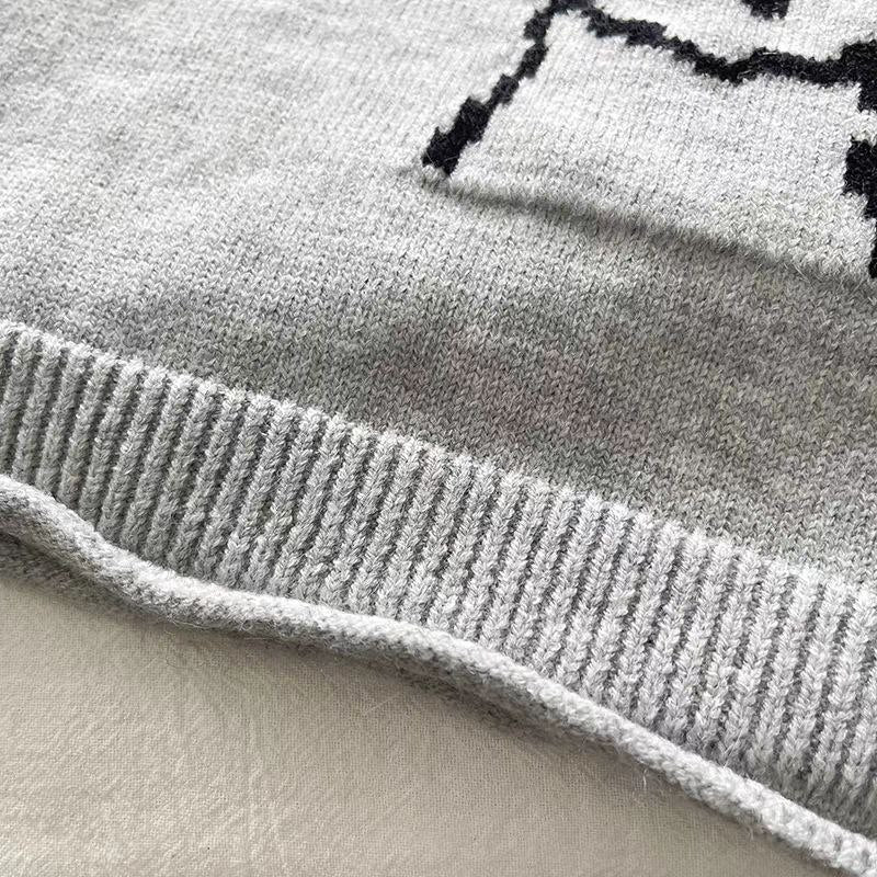 Conjunto niño invierno 3 piezas suéter con camisa integrada y pantalón vaquero estampado  en España