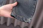 Conjunto bebé niño 3 piezas camisa de cuadros, camiseta interior y pantalón vaquero en España