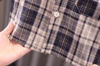 Conjunto bebé niño 3 piezas camisa de cuadros, camiseta interior y pantalón vaquero en España
