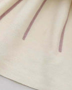 Vestido niña invierno cálido con lazos de satén y cuello altol as tallas disponibles.Ideal para primavera  en España