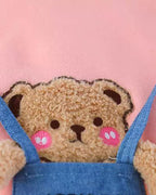 Conjunto niño 2 piezas ropa infantil: sudadera con capucha con diseño de oso 3D y pantalón vaquero elástico,Ideal para primavera y verano en España