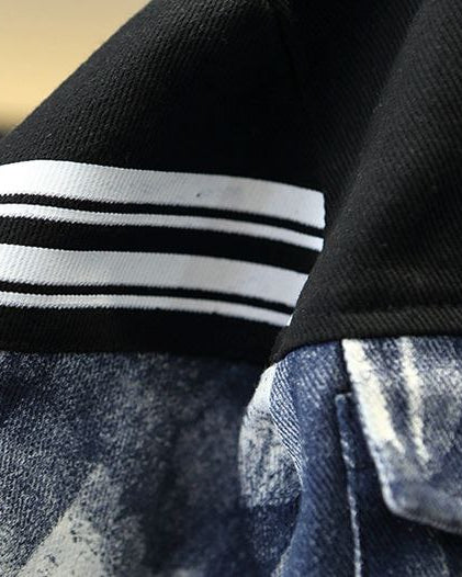Conjunto niño 2 piezas denim casual: chaqueta y pantalón estilo deportivo en España