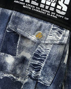 Conjunto niño 2 piezas denim casual: chaqueta y pantalón estilo deportivo en España