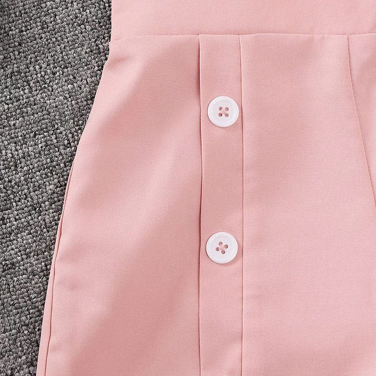 Conjunto de dos piezas: blusa con estampado de flores y pantalón ancho