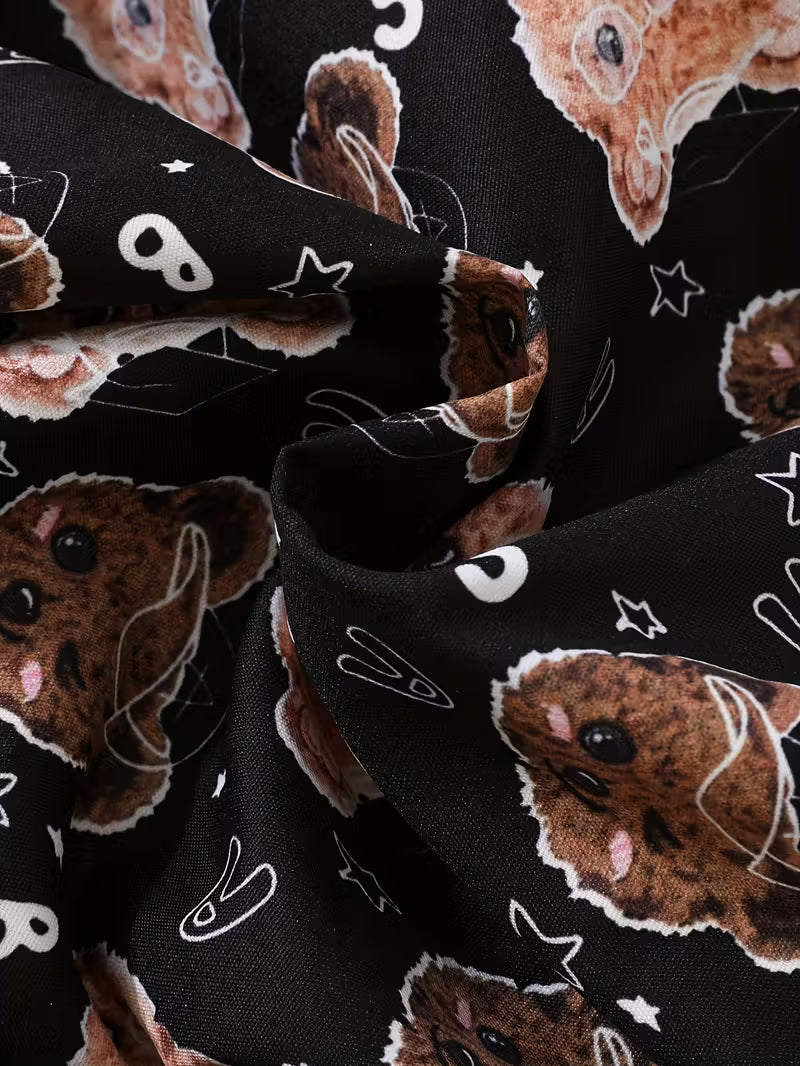 Conjunto Teddy Gentleman con Body de Ositos y Tirantes"