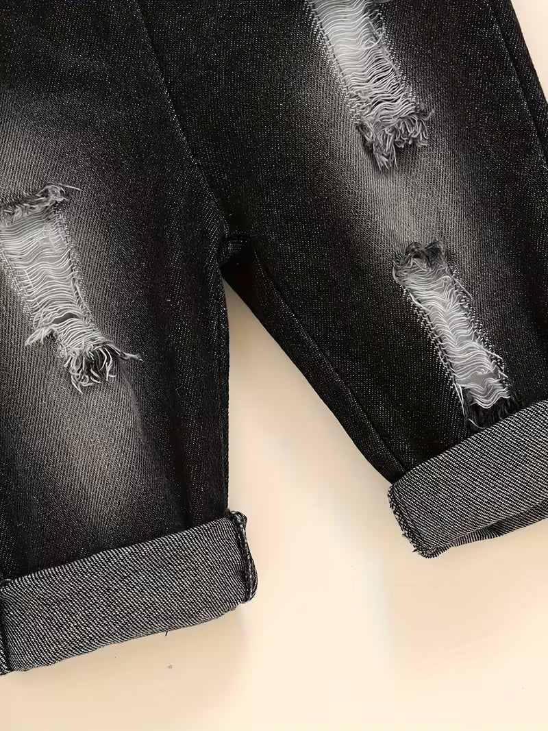 Conjunto niño 2 piezas camisa de cuadros y pantalón vaquero cómodo ropa infantil otoño invierno en España