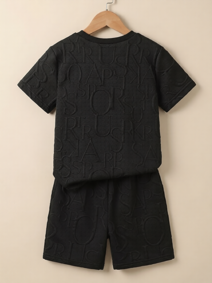 Conjunto Casual "Black Texture"