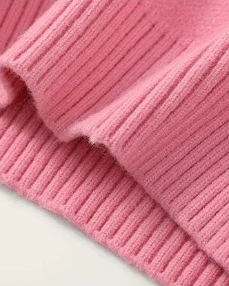 Jersey de Punto para Niña con Elegantes Volantes
