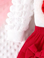 Conjunto de Corazón y Flores 3D para Niñas