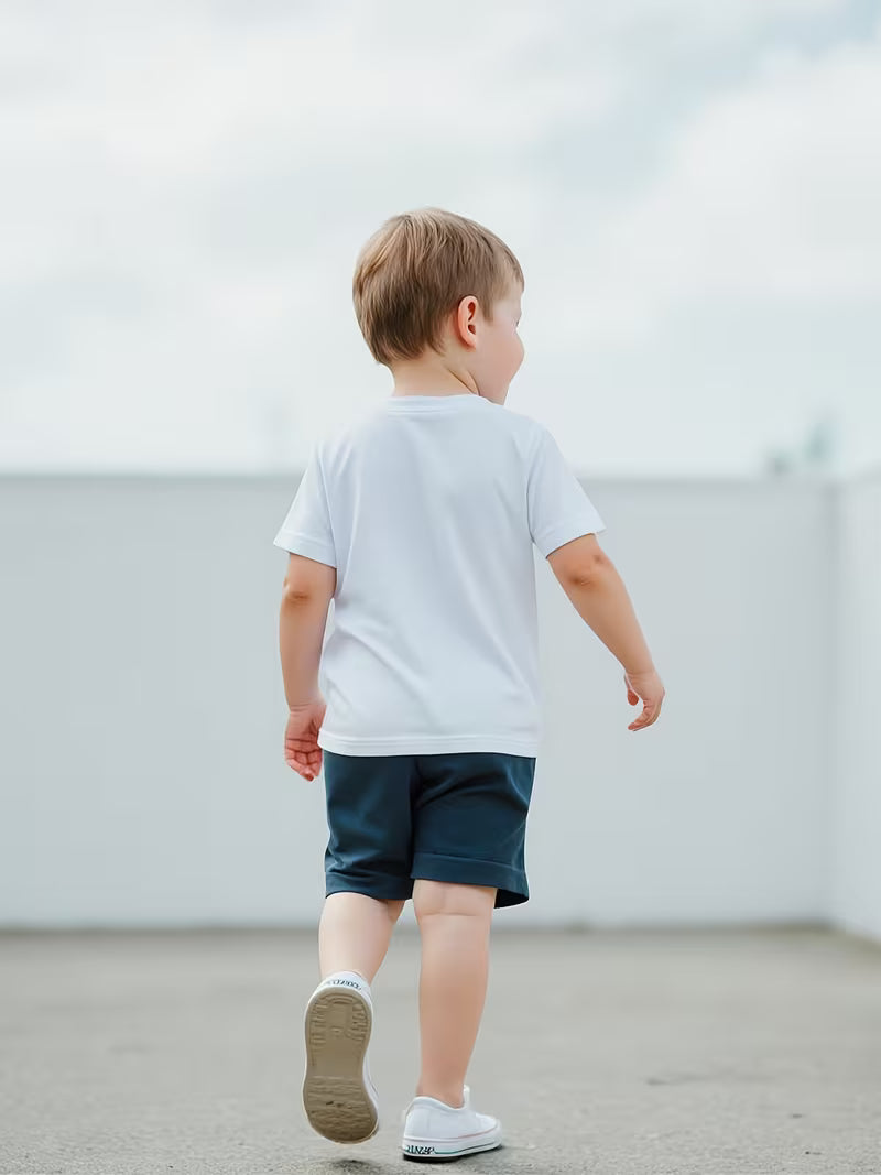 Conjunto casual para niño con shorts para exteriores