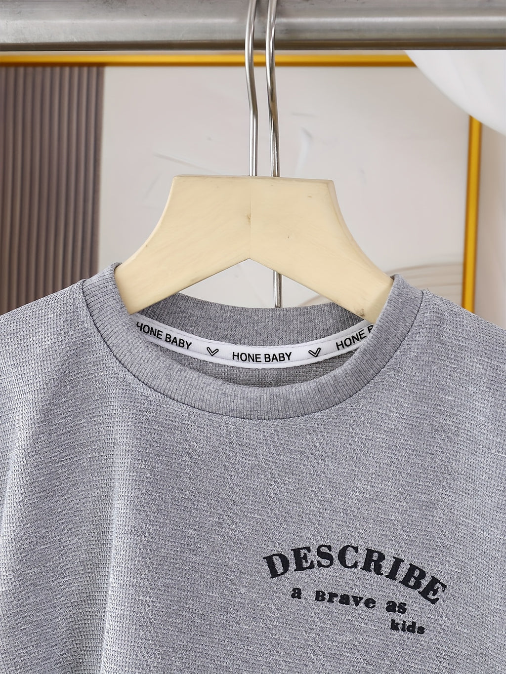 Conjunto de Verano para Niños: Camiseta y Pantalón Corto Gris