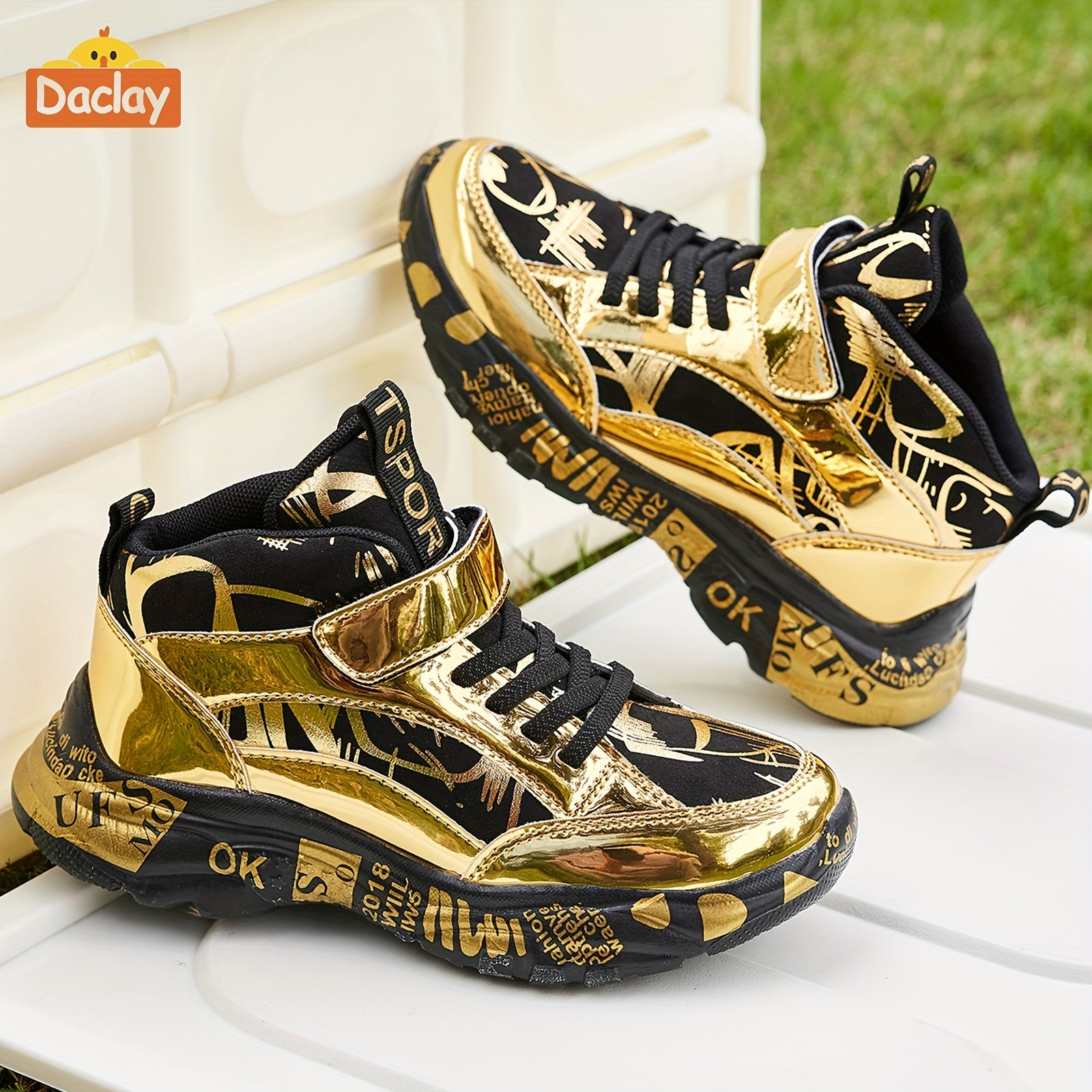 Zapatillas Deportivas Doradas para Niños