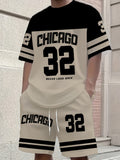 Conjunto Casual "Chicago 32" - 2 Piezas (Camiseta y Short)