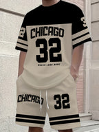 Conjunto Casual "Chicago 32" - 2 Piezas (Camiseta y Short)