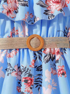 Brillo de Sol! Vestido Floral Azul para Días Inolvidables