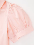 Vestido infantil con estilo escolar y bordado de conejitos