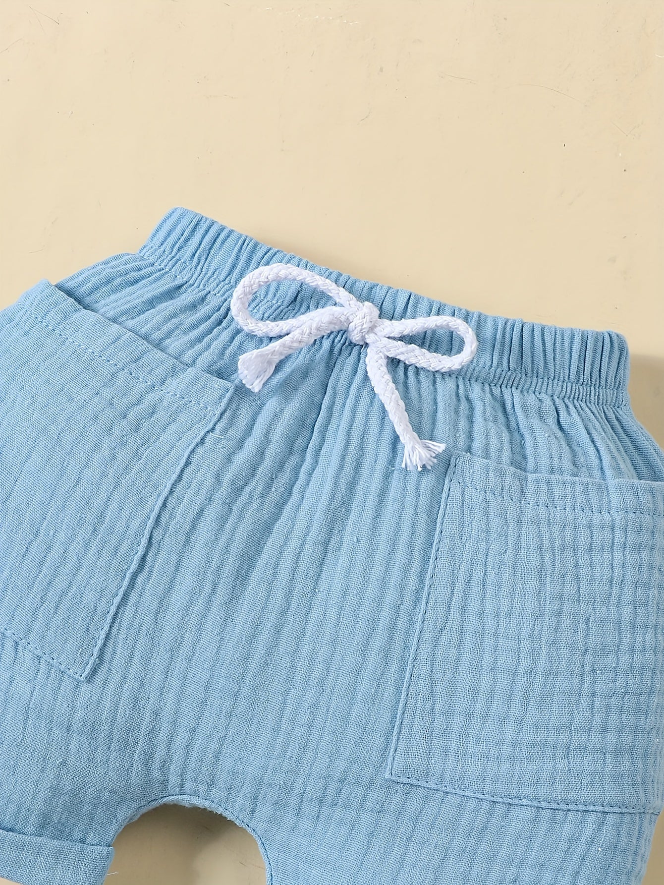 Conjunto de Verano para Bebé: Camiseta y Pantalón Corto de Algodón