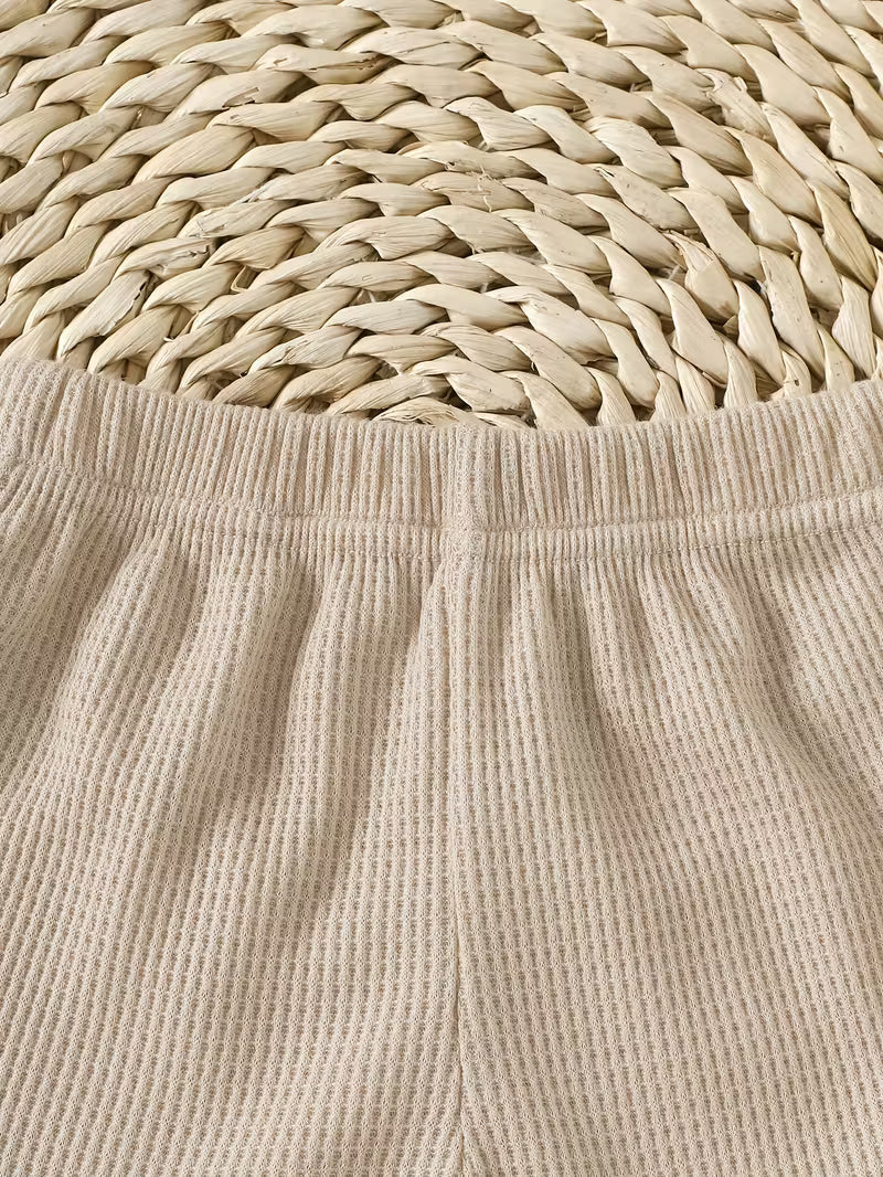 Conjunto cómodo para bebé niño: camiseta de manga corta y shorts 🌞👶