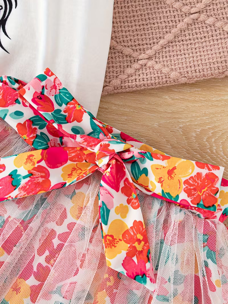 Top de volantes y falda mágica para días especiales