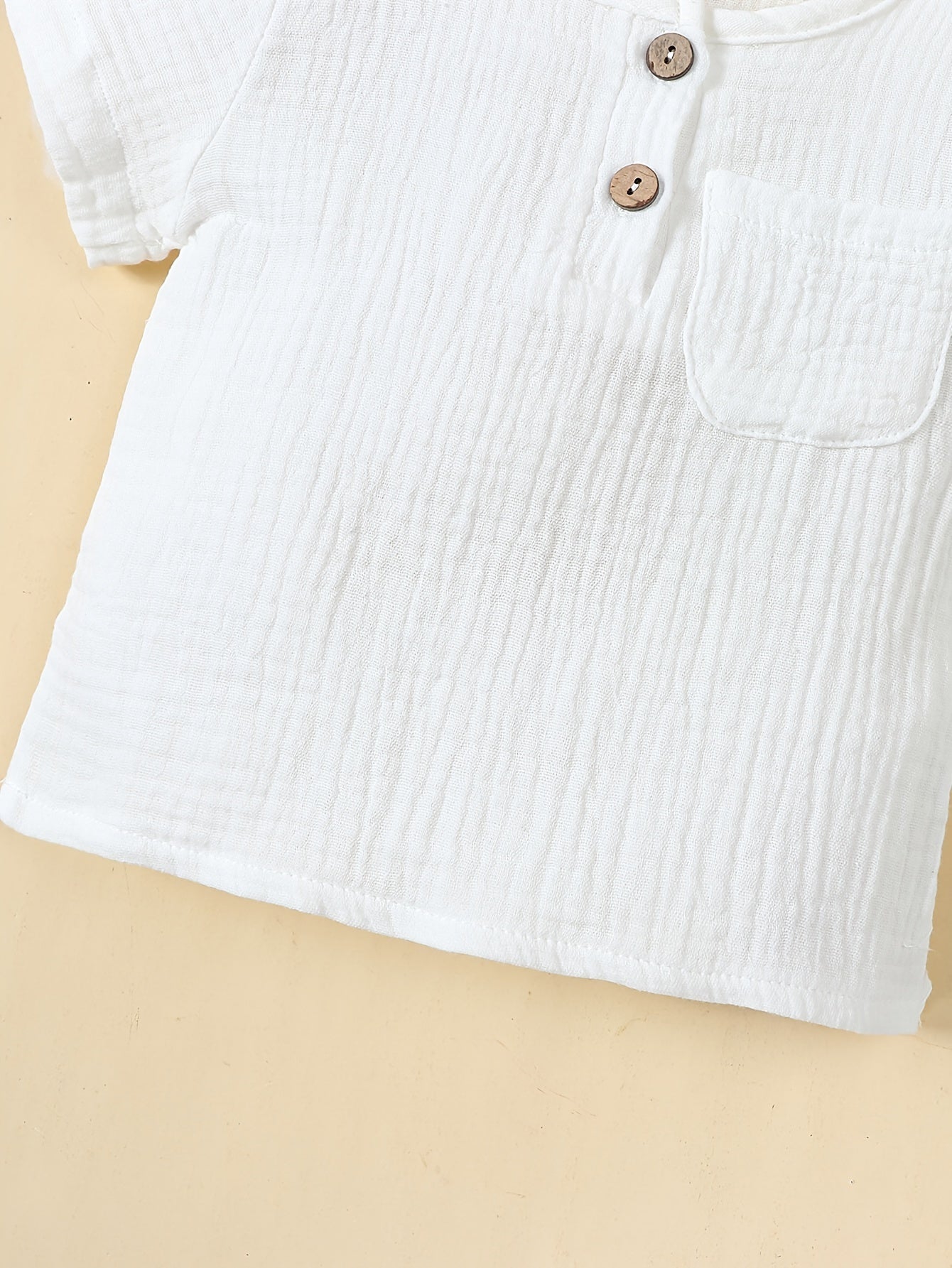 Conjunto de Verano para Bebé: Camiseta y Pantalón Corto de Algodón