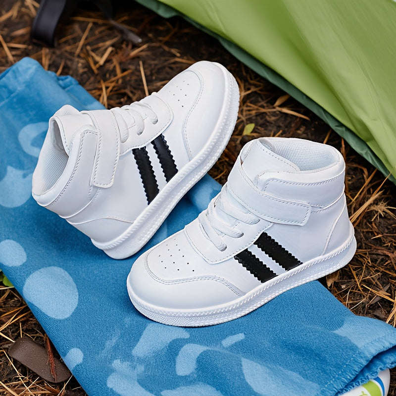 Zapatillas Deportivas Blancas con Rayas Negras