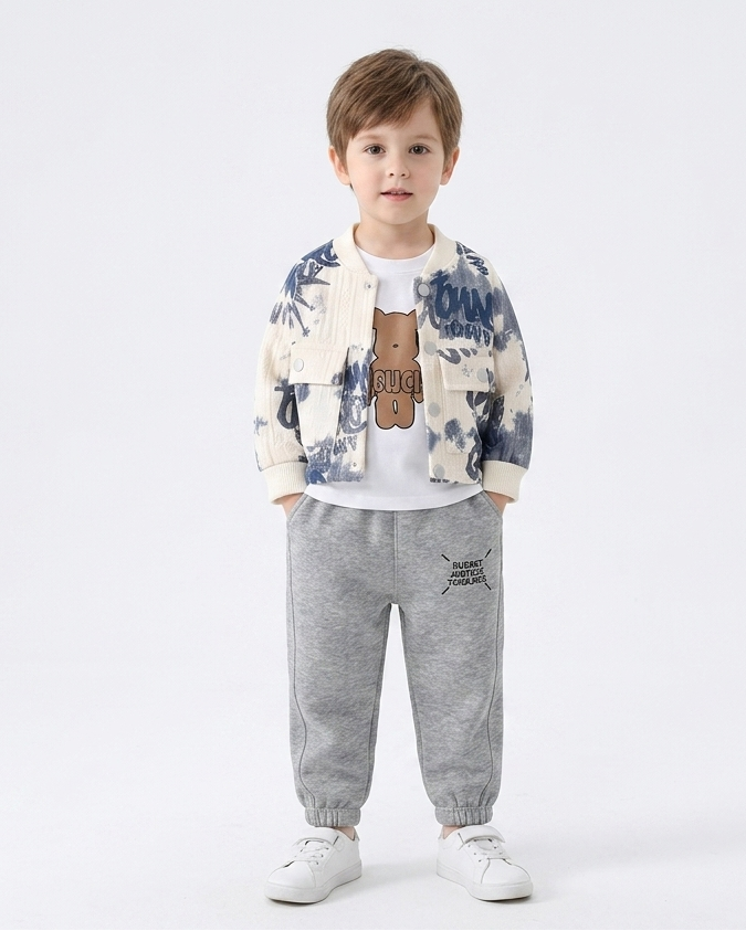 Conjunto invierno niño invierno cálido práctico España