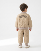 Conjunto bebé niño invierno acolchado de algodón 2 piezas con letra F (chaqueta y pantalón) en España