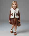 Conjunto Niña Cuero Sintético Invierno Elegante
