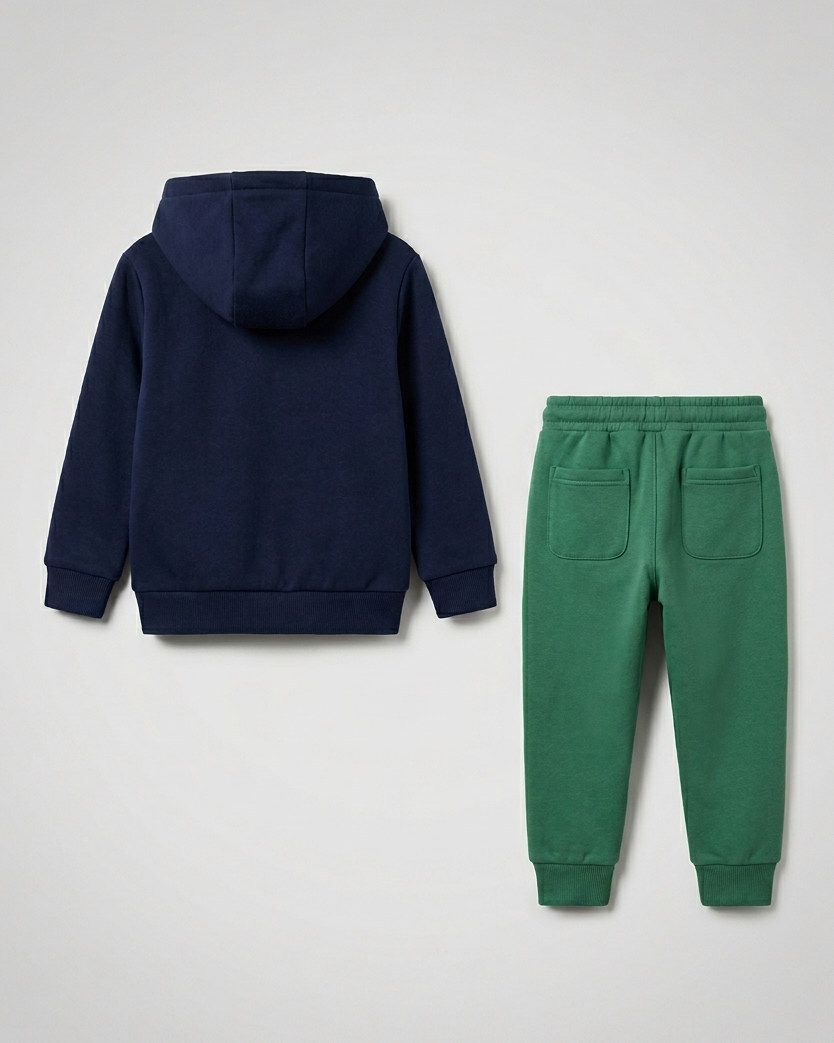 Conjunto niño invierno 2 piezas sudadera con capucha y pantalón osito 3D ,ropa niño invierno Ideal para primavera en España