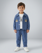 Conjunto  invierno terciopelo 2 piezas niño con chaqueta y pantalón en España