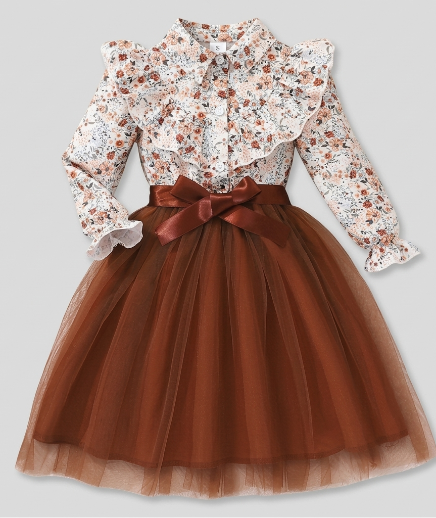 Vestidos de tul y flores: elegancia en colores vibrantes y un diseño encantador