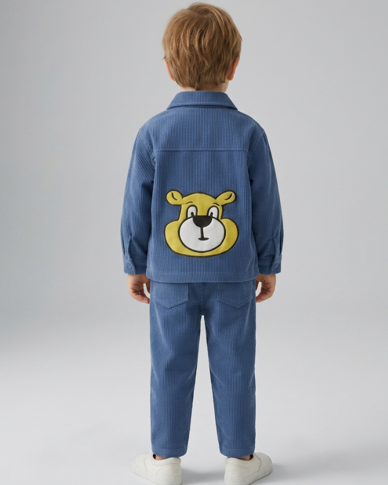 Conjunto  invierno terciopelo 2 piezas niño con chaqueta y pantalón en España