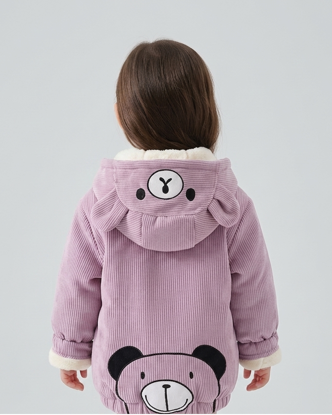 Chaqueta bebé invierno y ropa bebé invierno chaqueta niña invierno acolchada con capucha de osito , en España