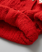 Conjunto niña invierno punto 2 piezas suéter y falda roja elegante ropa infantil,Ideal para clima otoñal en España