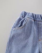 Conjunto niña 3 piezas invierno: camisa manga larga, chaleco de lana y pantalón vaquero en España