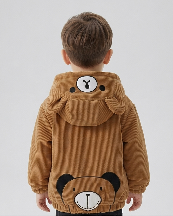Chaqueta bebé invierno y ropa bebé invierno chaqueta niña invierno acolchada con capucha de osito , en España