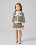 Conjunto niña invierno 2 piezas ropa infantil elegante con falda y chaqueta en España